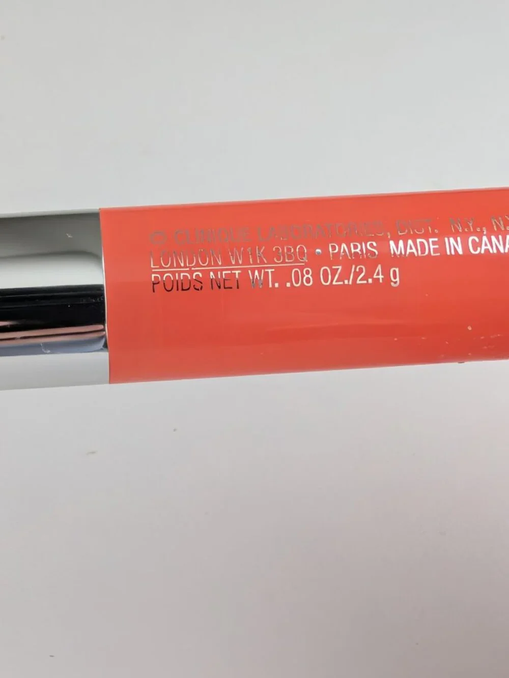 Clinique Chubby Stick Baby Tint Lip Color Balm in 01 Poppin Poppy .08oz/2.4g New
